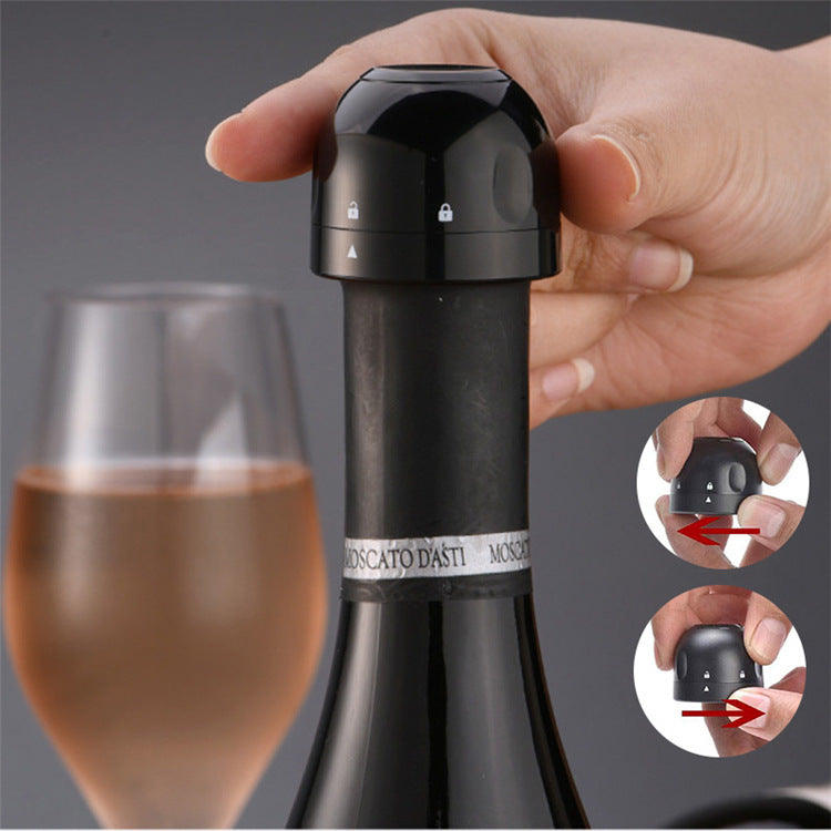 Silicone Vacuum Wine & Champagne Stopper - Chef's Dream Kitchen
