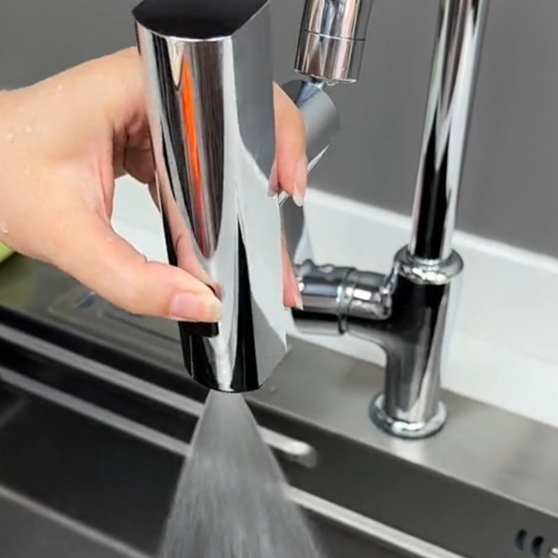 Universal Rotating Kitchen Faucet: Splash-Proof, Multifunctional, and Stylish - Chef's Dream Kitchen