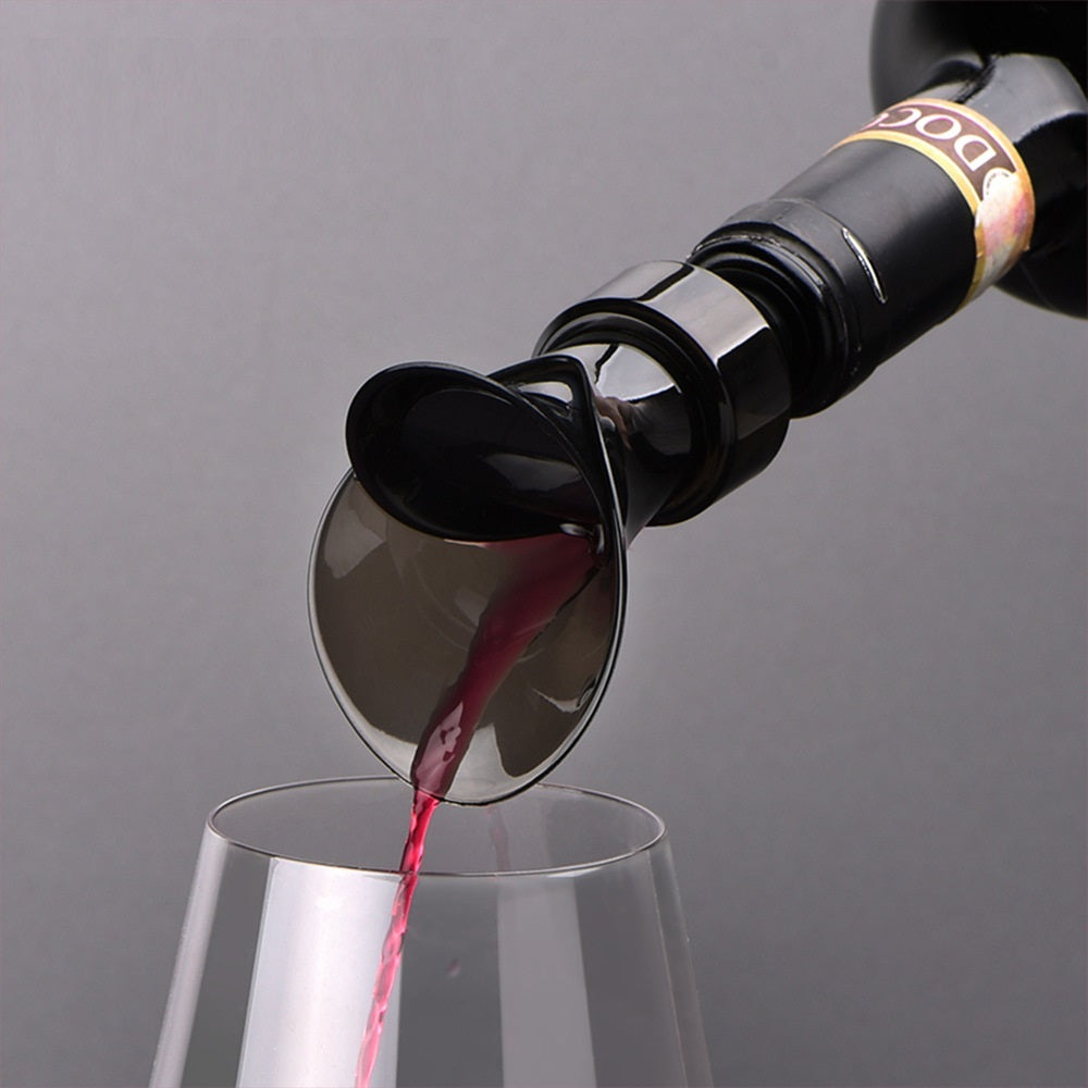 Seal & Serve: Creative Petal-Shaped Red Wine Pourer & Preserver!