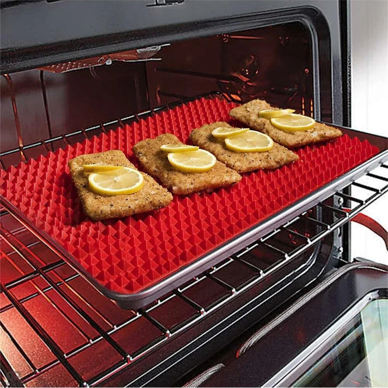 Crispy & Even Cooking: Non-Stick Silicone Pyramid Baking Mat! - Chef's Dream Kitchen