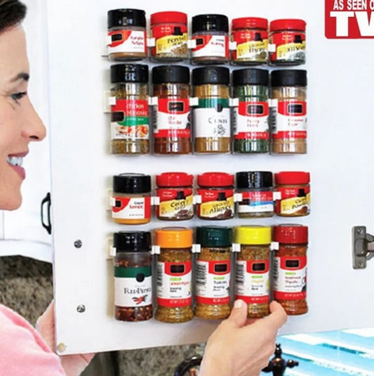 Organize with Ease: Clip N Store Spice & Bottle Storage Rack! - Chef's Dream Kitchen