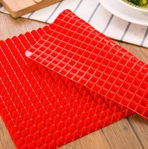 Crispy & Even Cooking: Non-Stick Silicone Pyramid Baking Mat! - Chef's Dream Kitchen