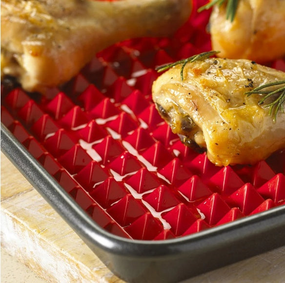 Crispy & Even Cooking: Non-Stick Silicone Pyramid Baking Mat! - Chef's Dream Kitchen