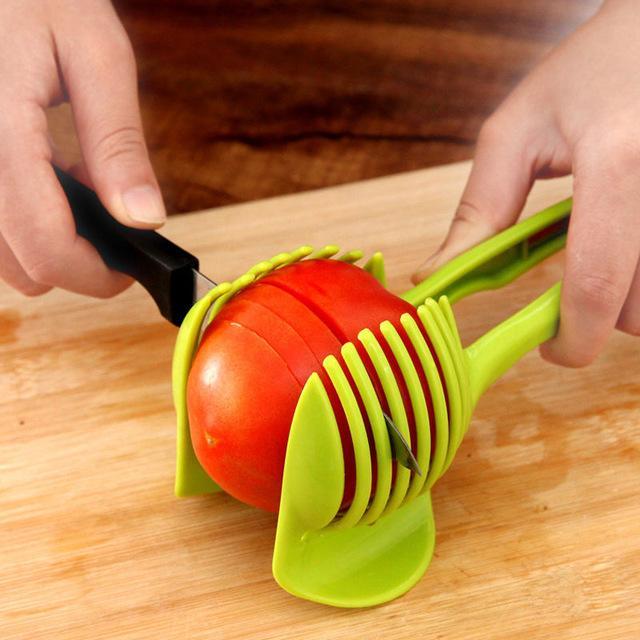 Slice Safely: Fruit & Veggie Cutting Holder for Easy Prep! - Chef's Dream Kitchen