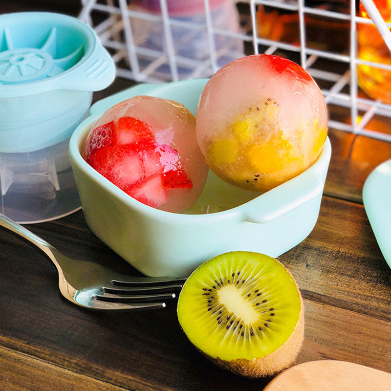 Chill in Style: Whiskey Silicone Round Ice Ball Mold! - Chef's Dream Kitchen