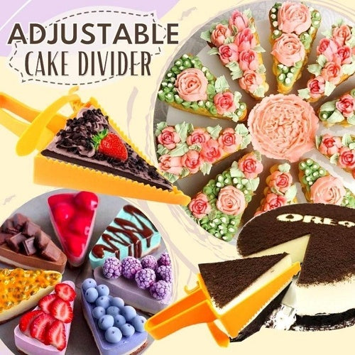 Perfect Slices Every Time: Adjustable Reusable Cake Divider Cutter! - Chef's Dream Kitchen