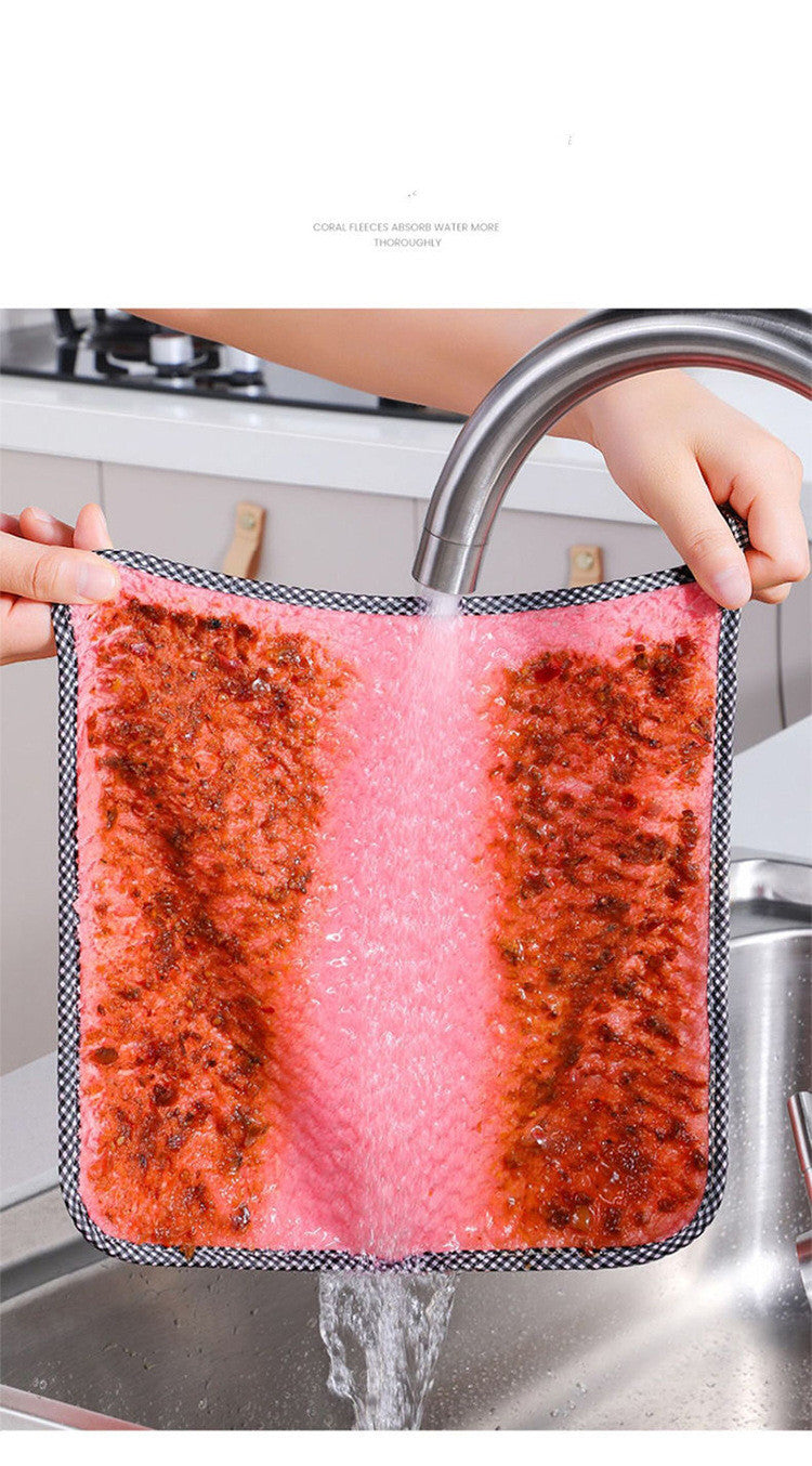 Absorb & Clean: Thickened Non-Stick Kitchen Oil Dish Towel! - Chef's Dream Kitchen