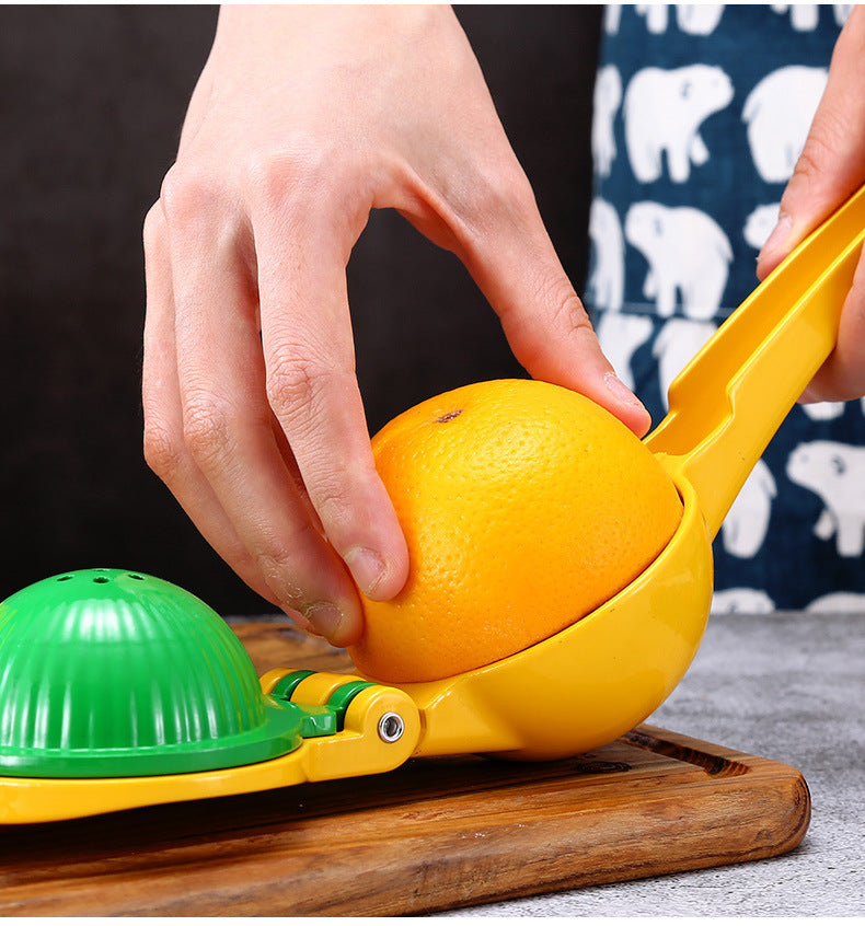 Fresh Juice, No Effort: Stainless Steel Manual Fruit Squeezer! - Chef's Dream Kitchen