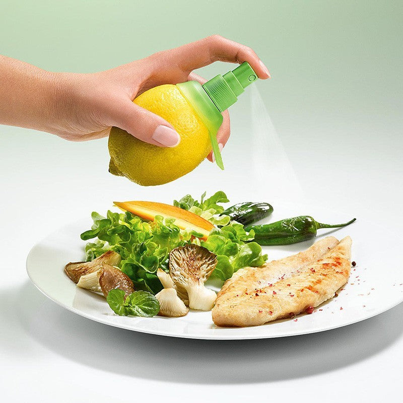 Fresh Citrus Mist: Instant Flavor with Handy Lemon Sprayer! - Chef's Dream Kitchen