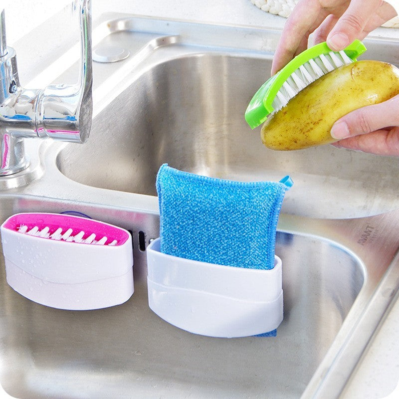 Multi-Purpose Suction Cup Kitchen Cleaning Brush - Chef's Dream Kitchen