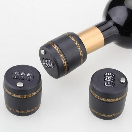 Plastic Bottle Combination Lock & Wine Stopper - Chef's Dream Kitchen