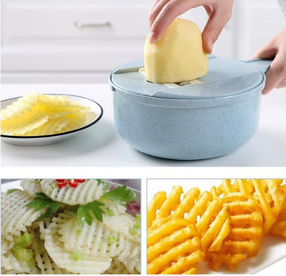 8-in-1 Multi-Prep Mandoline Slicer & Grater with Strainer - My Store