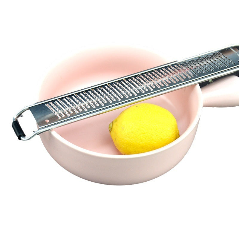 Grate with Ease: Wooden Handle Stainless Steel Cheese Grater! - Chef's Dream Kitchen