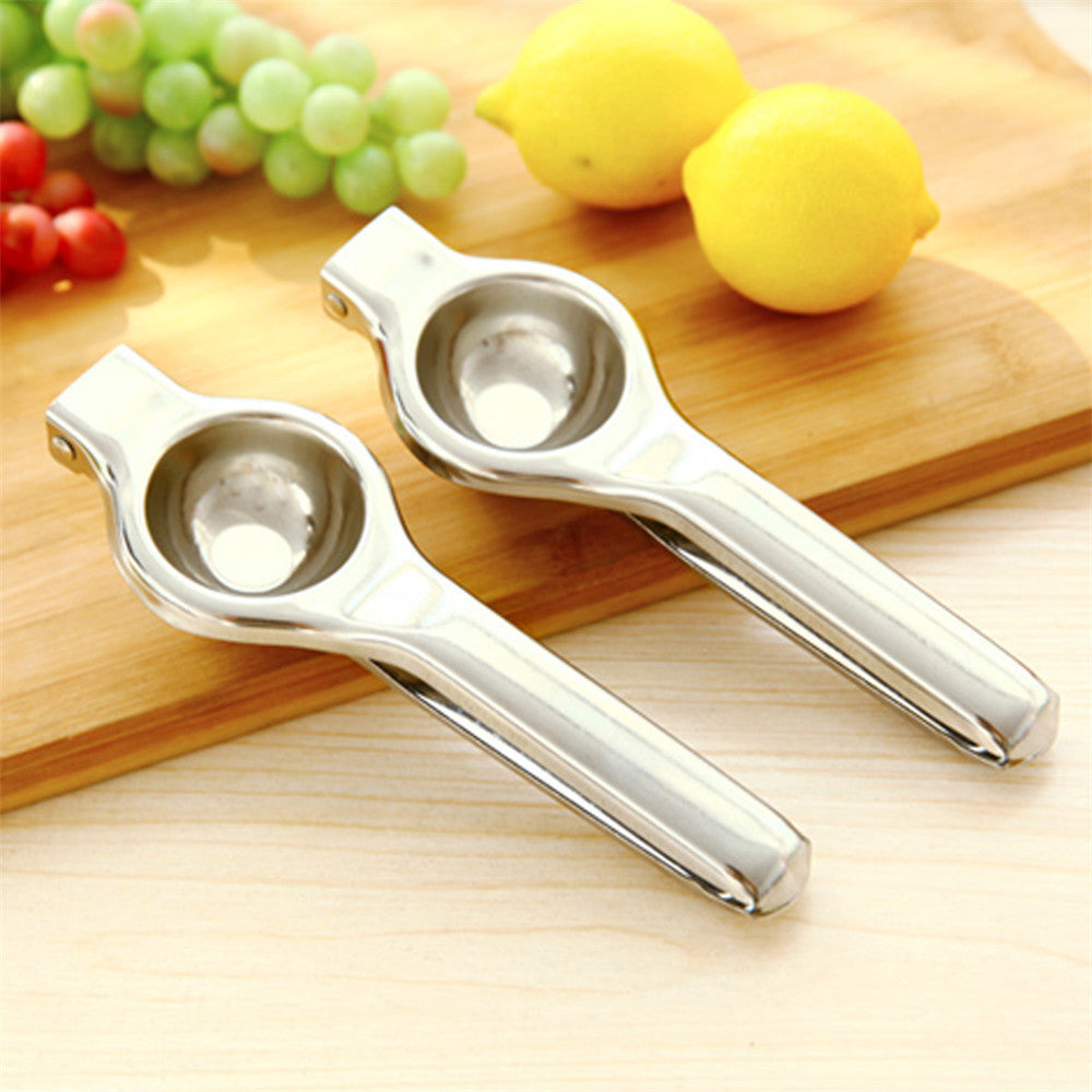 Fresh Juice, No Effort: Stainless Steel Manual Fruit Squeezer! - Chef's Dream Kitchen