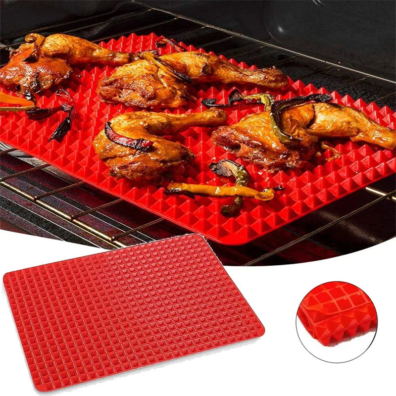 Crispy & Even Cooking: Non-Stick Silicone Pyramid Baking Mat! - Chef's Dream Kitchen